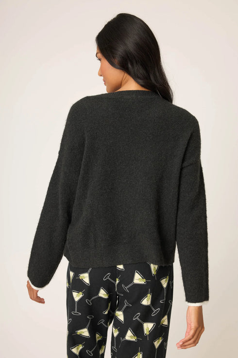 Pj Salvage Merrier With A Martini Snuggle Sweater